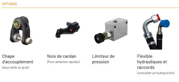 Outil de reprise et manutention de ferraille MPOS-P
