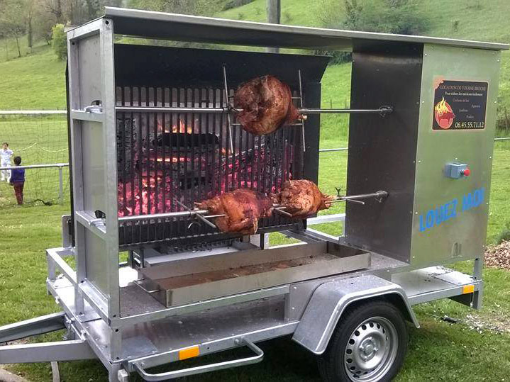 Tournebroche pratique et simple à installer pour usage professionnel