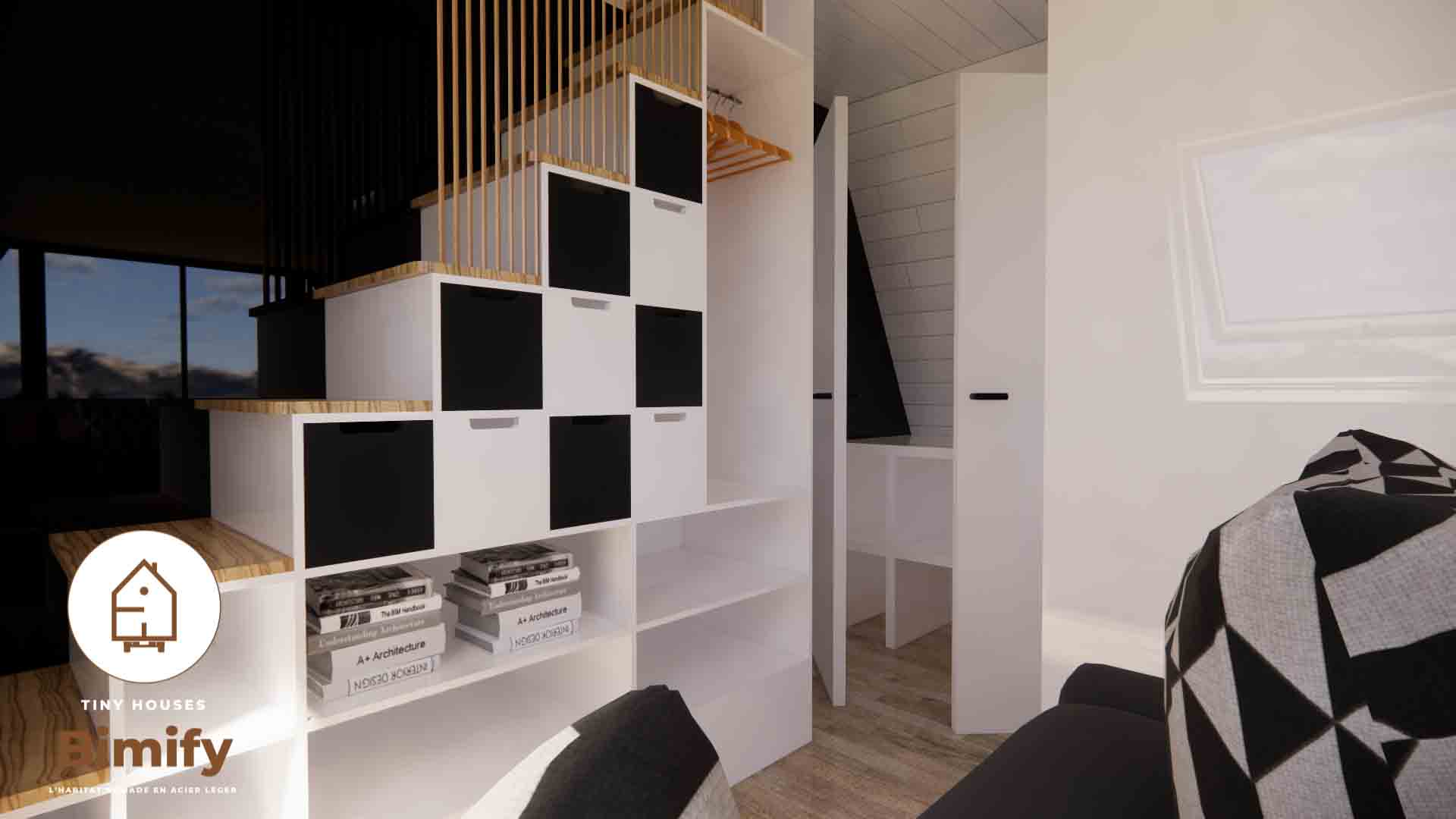 Tiny house équipée de menuieries en aluminium Reynaers