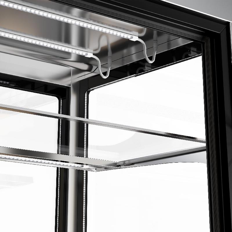 Vitrine réfrigérée 1800 mm - 1850L - double vitrage avec 3 étagères | KTG187W_5