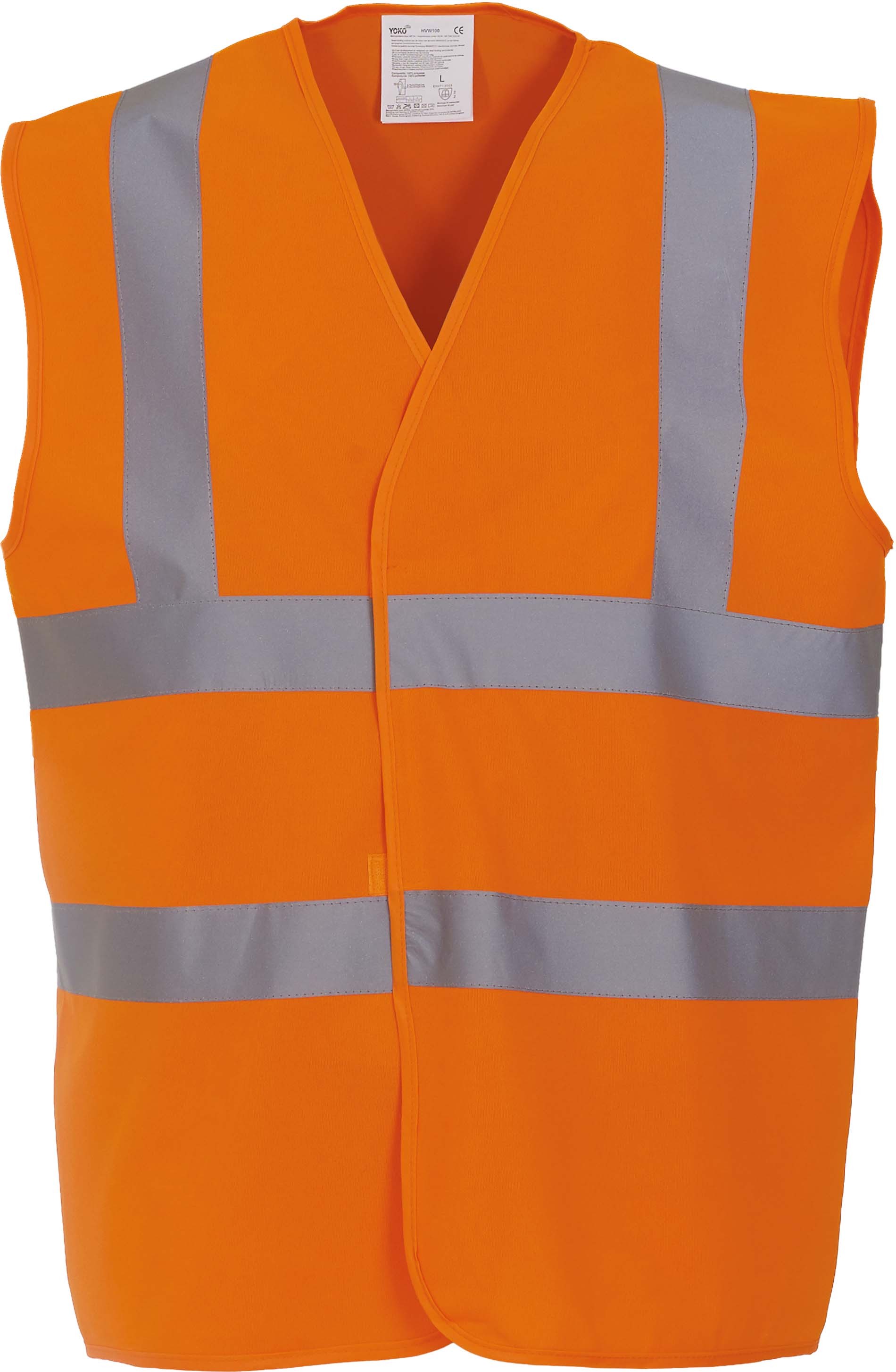 Chasuble fluorescente conforme à la norme catégorie 2 pour Hi-Vis Yellow et Orange