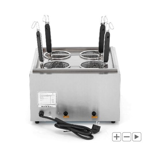 Cuiseur à pâtes avec 4 paniers + 2 robinets de vidange_5