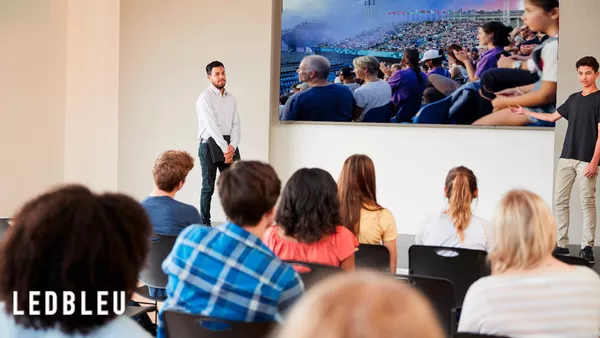 Ecran d'intérieur tout en un CMS ECO pour amphithéâtre, écoles et universités - ALL IN ONE - COB - 130