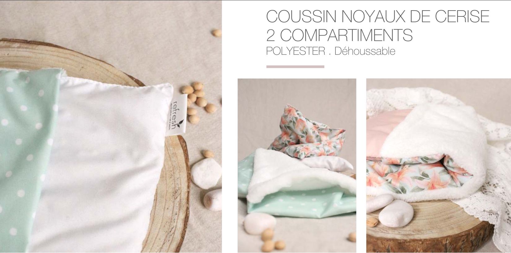 Coussins noyaux de cerise - Naturels, biologiques, anti-stress et multi-usages_5