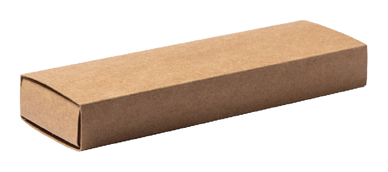 Parure - Stylo bille et roller en métal avec cuir recyclé - Encre bleue - Livrés dans une boîte en papier kraft_5