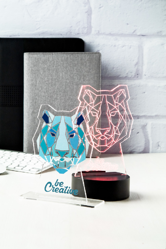 Trophée en acrylique - lampe LED multicolore - gravure laser incluse - minimum 25 pièces_5