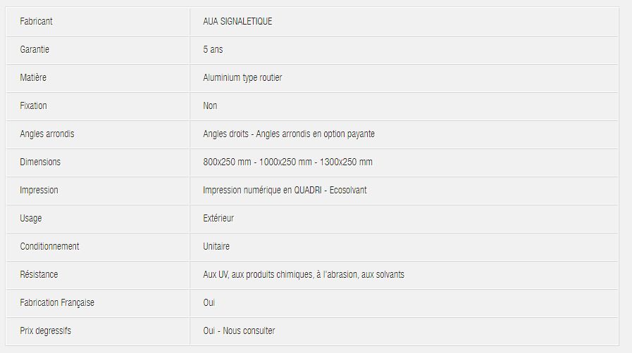 10002dr_1 - Panneau directionnel rectangulaire sur-mesure en aluminium type routier - AUA signalétique_5