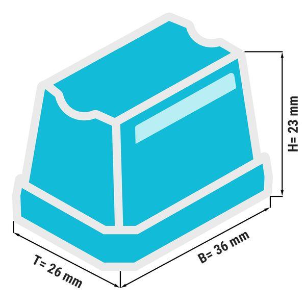 Machine à glaçon 23kg/24h premium - Réfrigérateur en acier inoxydable AISI 304, 350x475x595 mm_5
