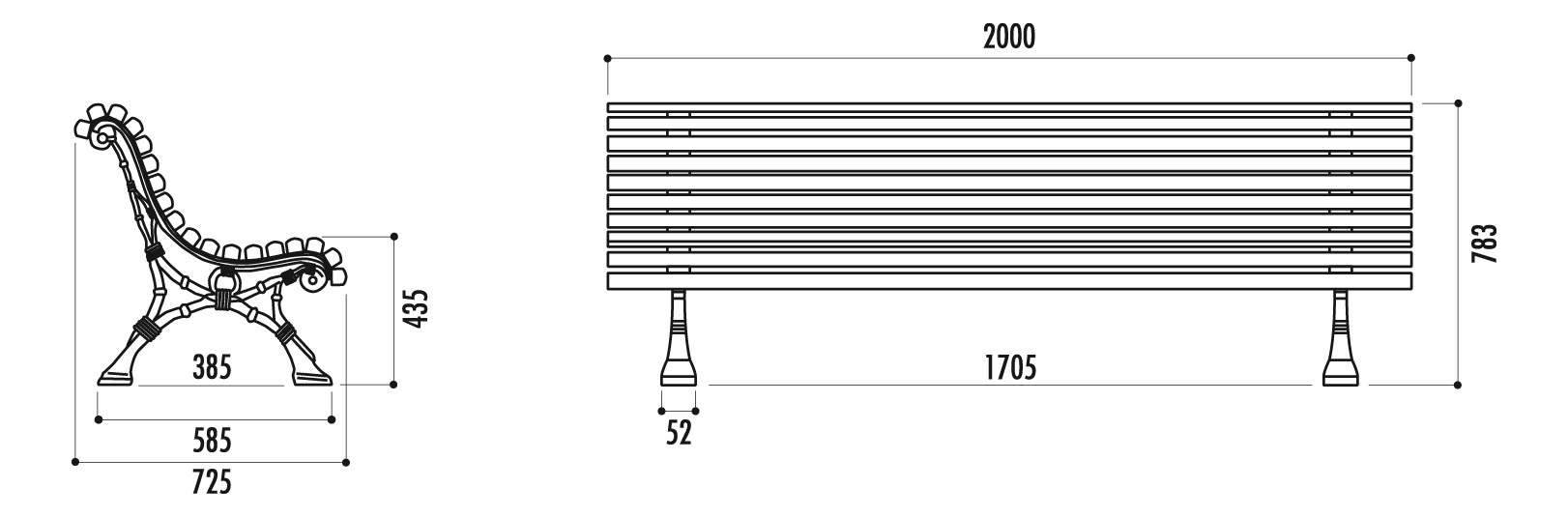 Banc public BASTIDE - romantico plaza bilbao_5