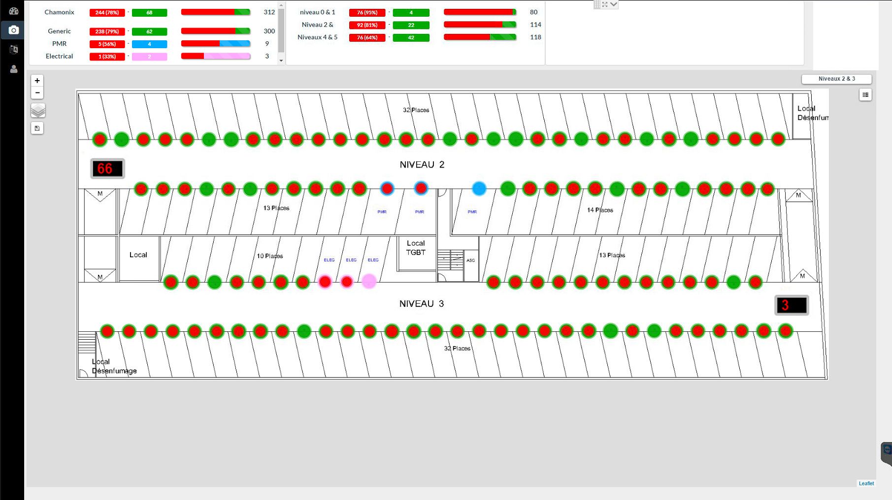 Système de guidage à la place pour parking - Leader Park - Capteurs d'occupation et signalétique dynamique_5