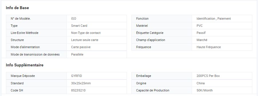 Iso - Porte clés et badge RFID - Gyrfid - Standard 30x25x25mm - 85235210 - 37 bits ID carte badge_5