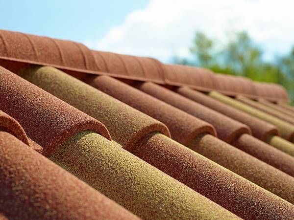 Tuiles métalliques canal ou romane, revêtues de pierre naturelle - METROTILE® Canal ROMANA_0