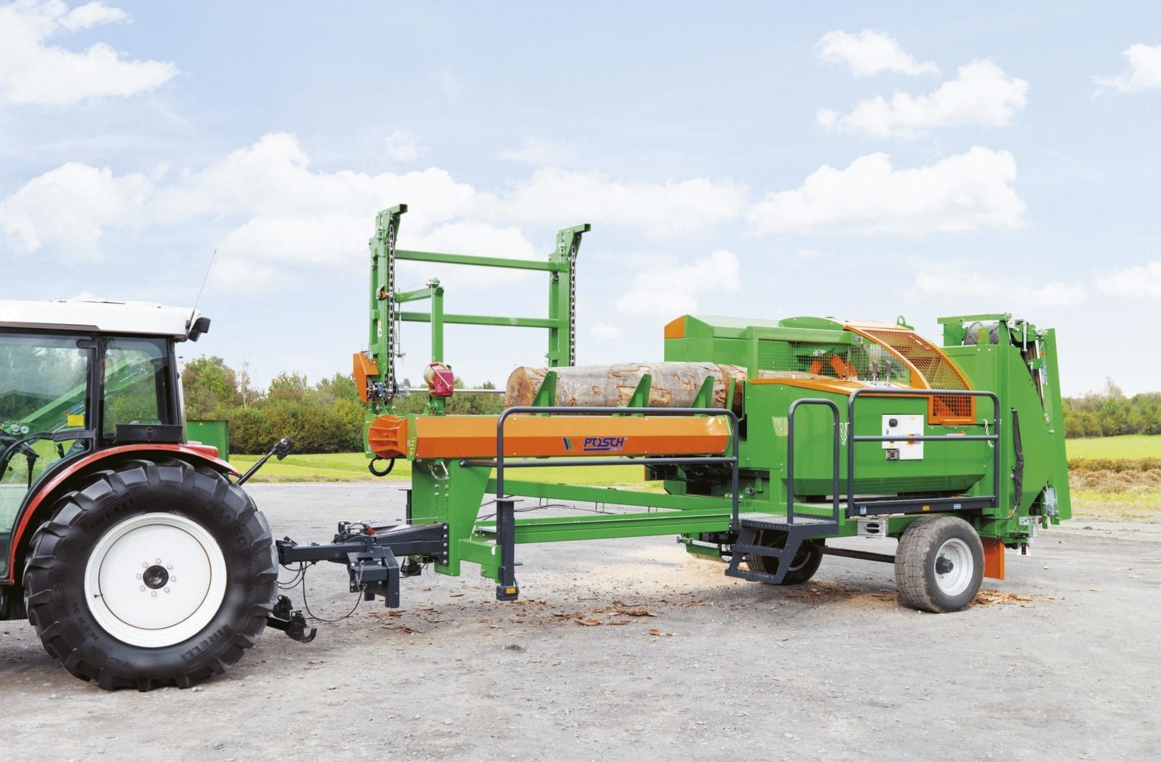 Combiné à bois de chauffage spaltfix k540 multi posch diamètre de