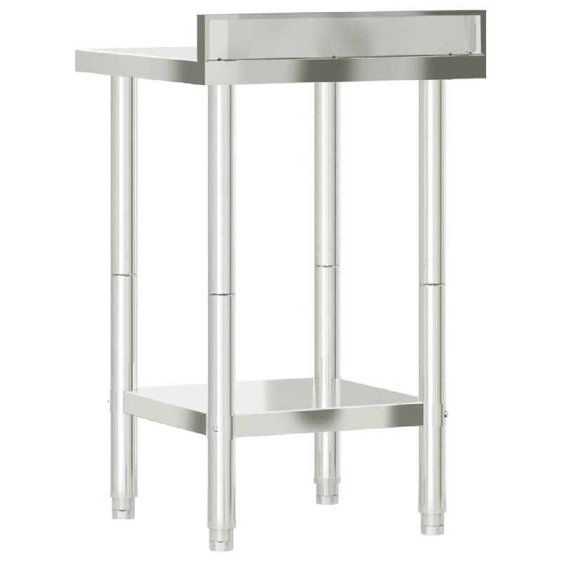 Vidaxl table de travail de cuisine avec dosseret 55x55x93 cm inox 376456_5