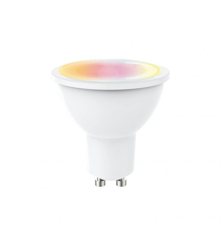 Ampoule GU10 LED - 5W - RGB + blanc avec télécommande 24 touches - réf R300851_5