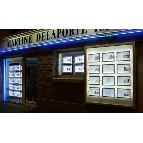 Vitrines extérieures - aluminium anodisé ou thermolaqué - vitrage plexi choc ou verre sécurit - fermeture sécurisée_5