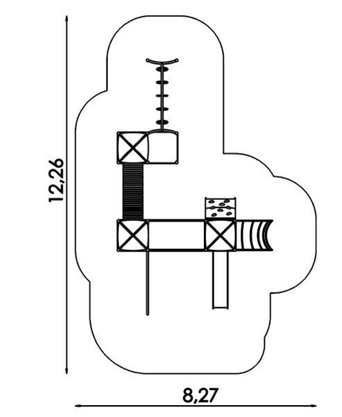 Jeu multi tours en acier inoxydable - Aire de jeux conforme EN1176 - Référence BT11023_5
