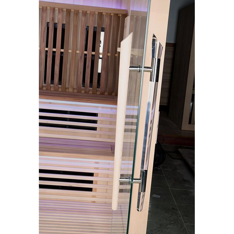 SAUNA COMBI BOREAL® ELÉGANCE PRO 6 - 200X200 INFRAROUGE + VAPEUR_5