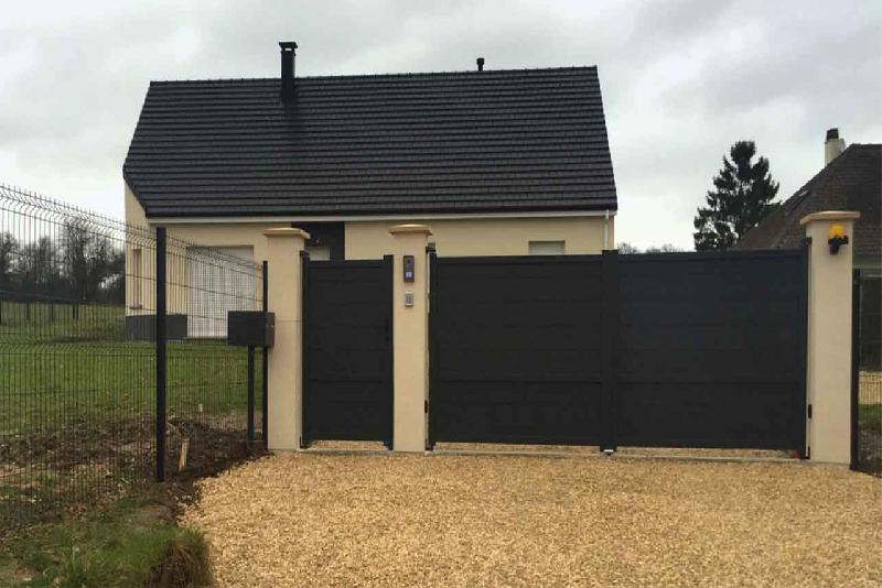 Portail coulissant traversant - 4500 / 1600_5