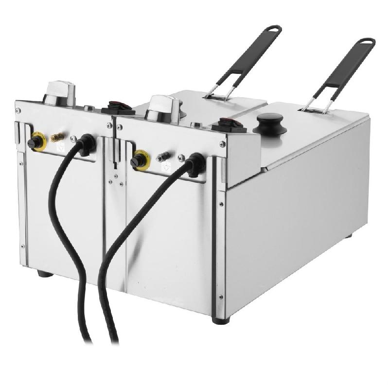 Friteuse électrique à poser - 2 cuves de 3L | Buffalo - CU615_5
