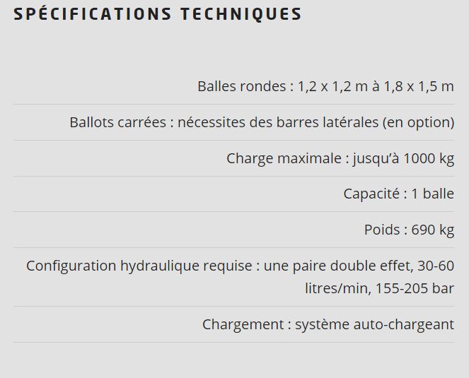 Sl450x dérouleuse à chaîne - hustler equipment - charge maxi. 1000 kg_5
