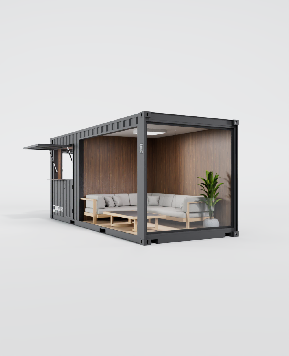 Conteneur aménagé confortable, cosy et multifonctionnel pour espace extérieur - Cargo Poolhouse? 20_5