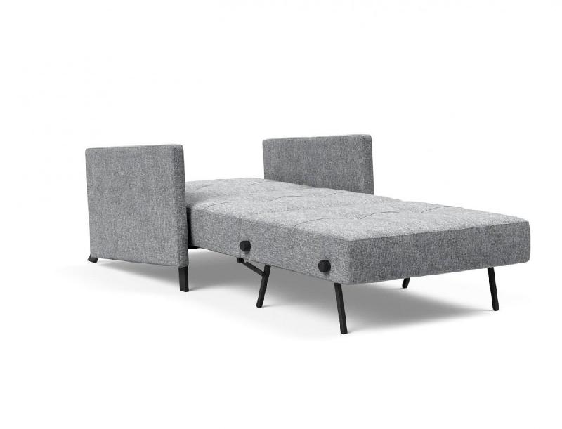 Fauteuil design convertible INNOVATION LIVING - Sofabed Cubed 02 Arms Twist Granite - Lit 200x90cm_5