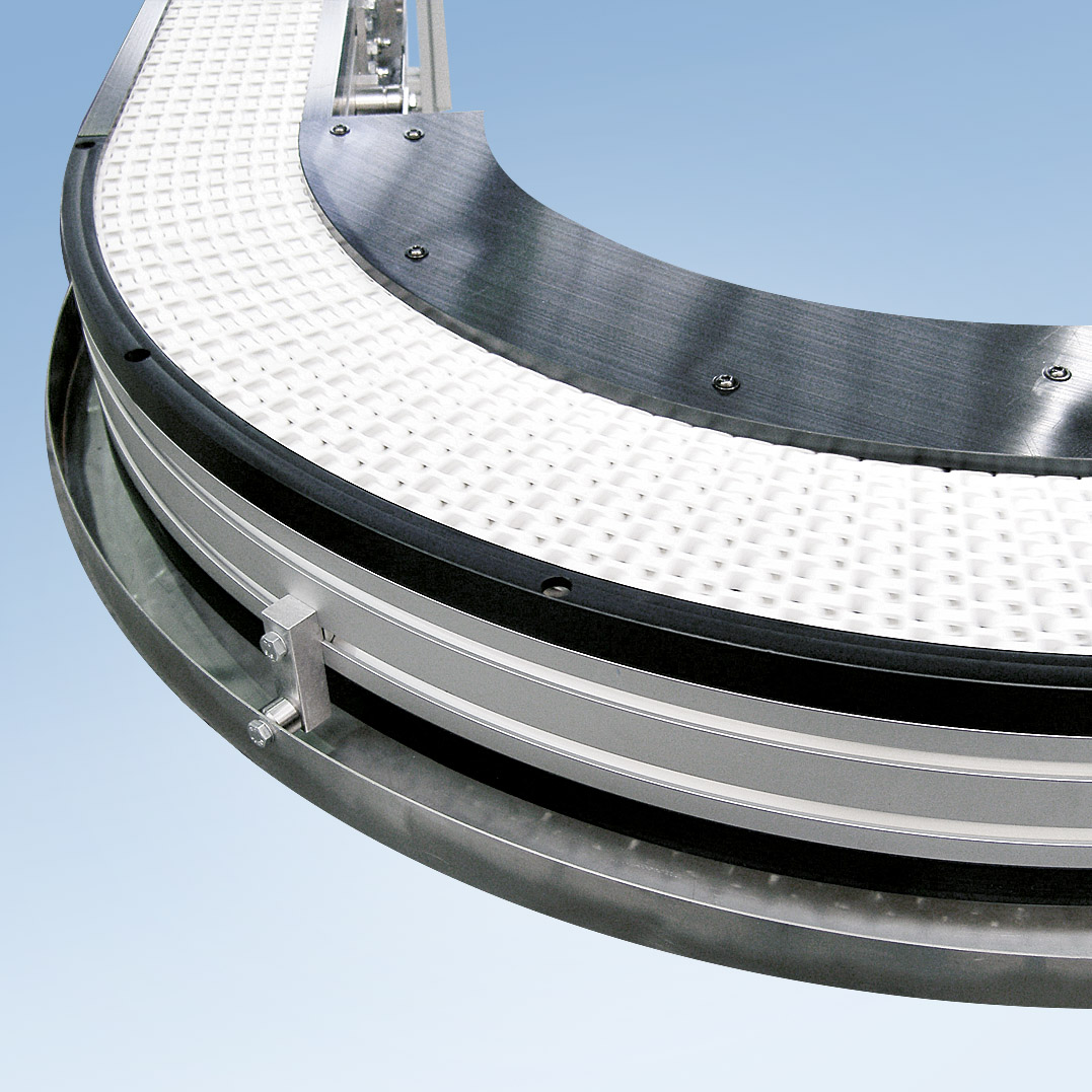 Convoyeur à tapis modulaire courbe, polyvalent, compact et robuste - kmf-p 2040 - mk technology group_5