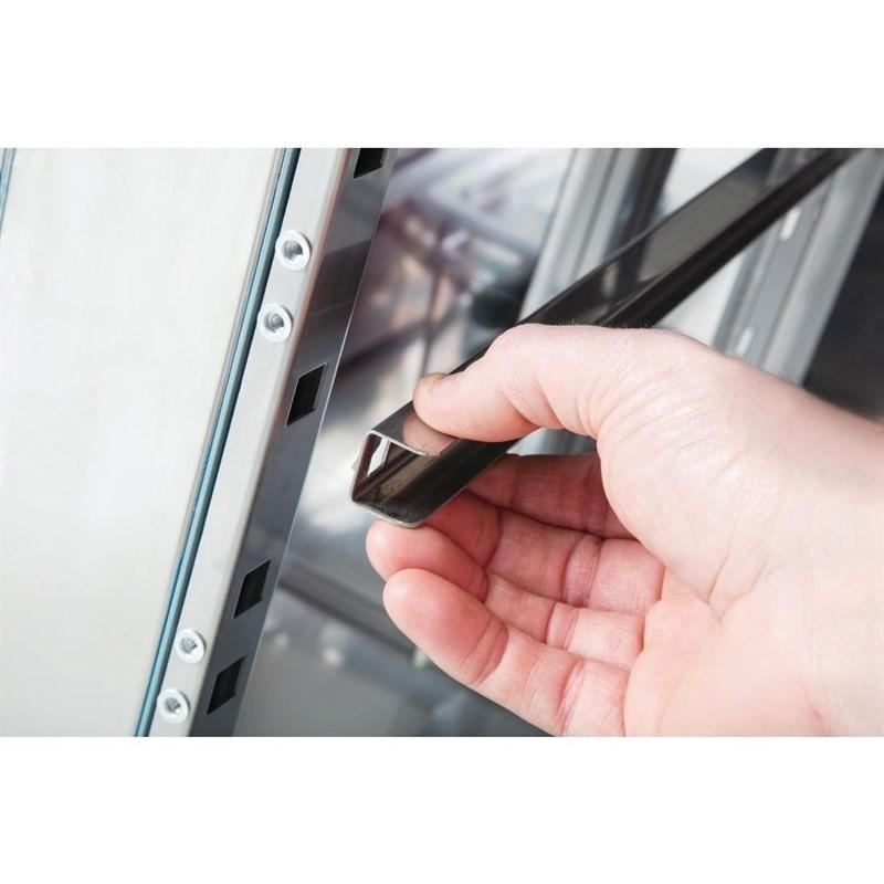 Comptoir de préparation réfrigéré GN avec pare-haleine Série U 2 portes CT393 Polar_5