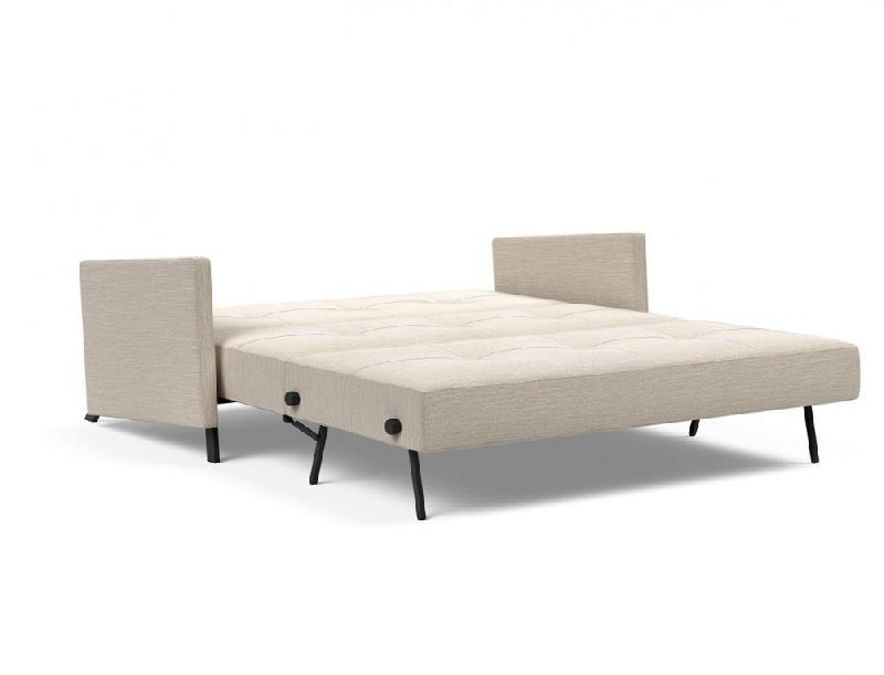 Canapé design convertible Cubed 02 Arms - Innovation Living - Lit 160x200 cm - Tissu Blida Sand Grey_5