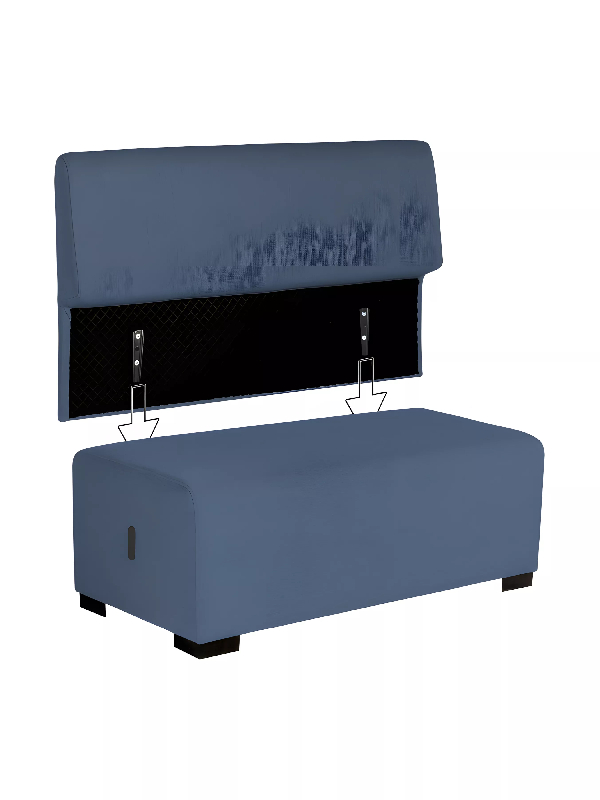 Canapé 2 places bleu denim_5