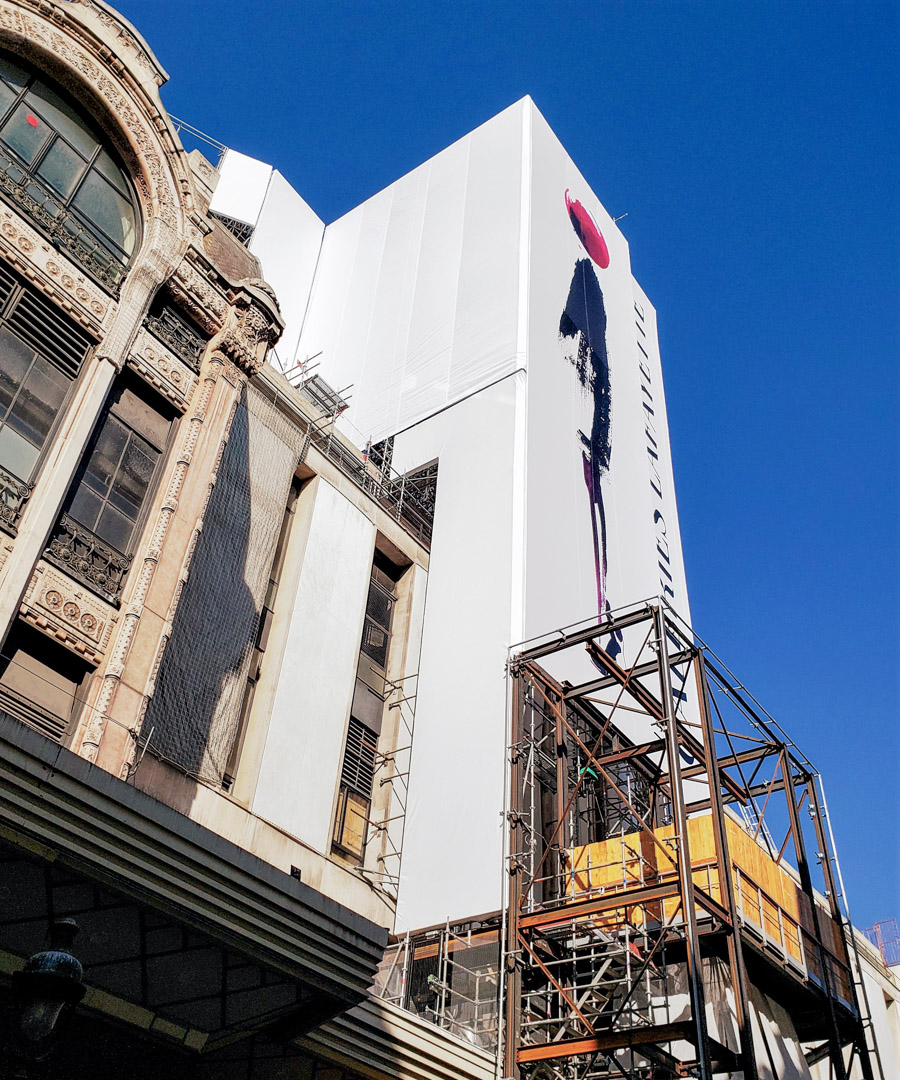 Habillage d'échafaudage de chantier avec toile imprimée sur mesure - Neosign - Communication grand format_5