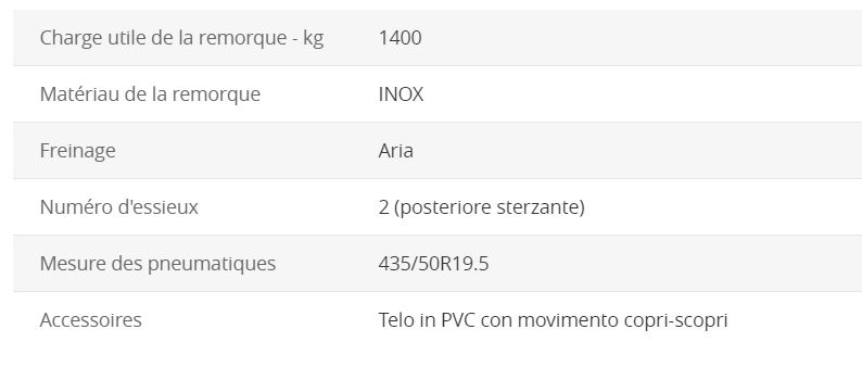 VBCU 140 - Remorque à 2 essieux avec cuve en acier inoxydable - Vendrame - Capacité 14 m³ - Charge 1400 kg_5