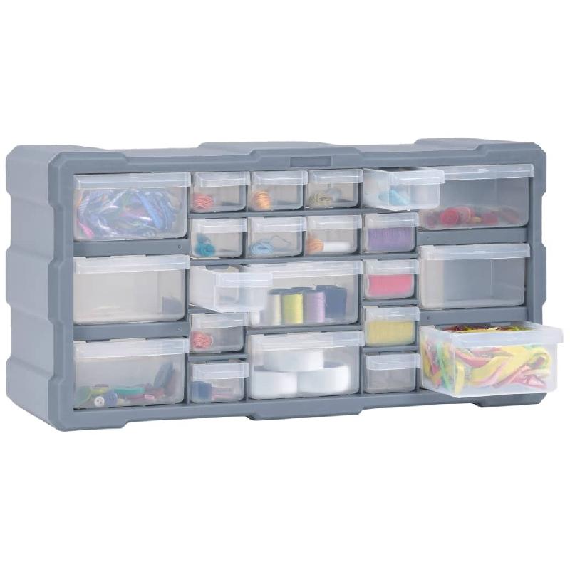 Vidaxl organisateur multi-tiroirs avec 22 tiroirs 49x16x25,5 cm 147584_5