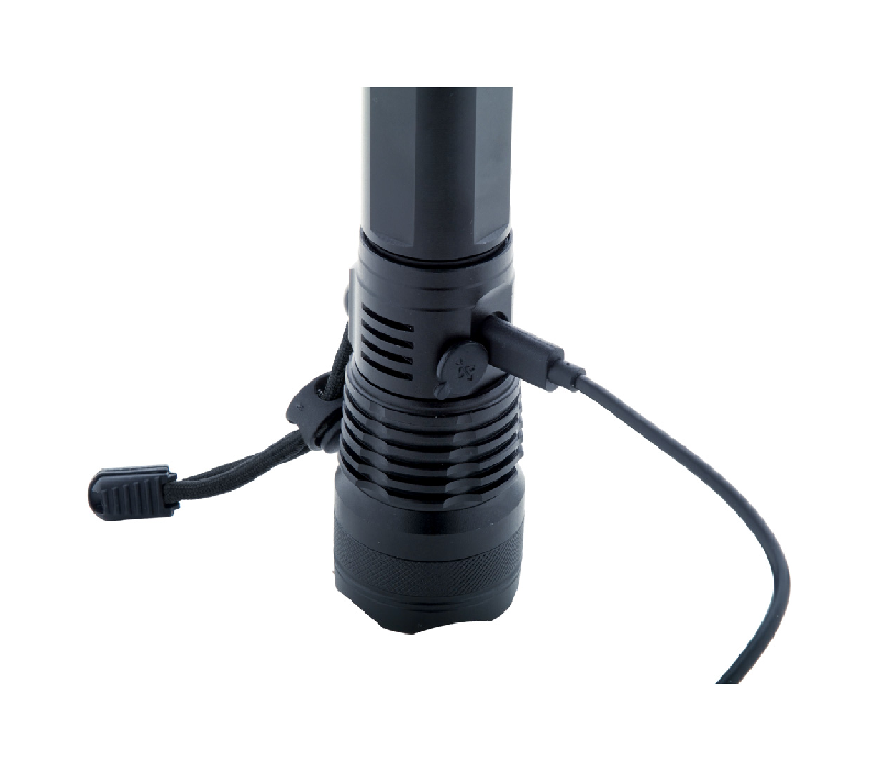 Lampe de poche rechargeable en aluminium avec lumière COB haute puissance et modes d'éclairage multiples_5