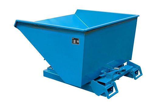 Bac basculant automatique 4A / S4A - Vidage décalé au-dessus d'un conteneur - Étanche à l'huile et à l'eau_5