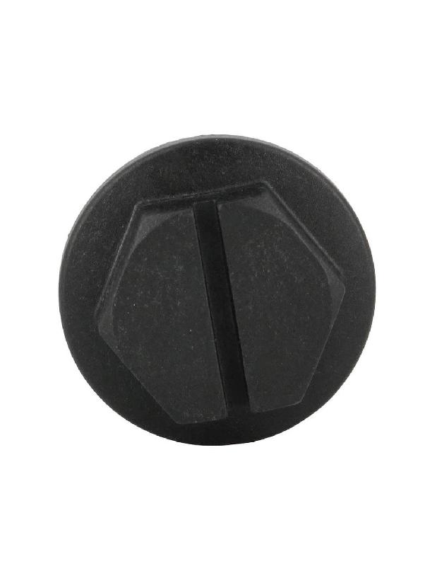 Bouchon Mâle Pas du Gaz - PP noir - sans joint - Mâle 3/4