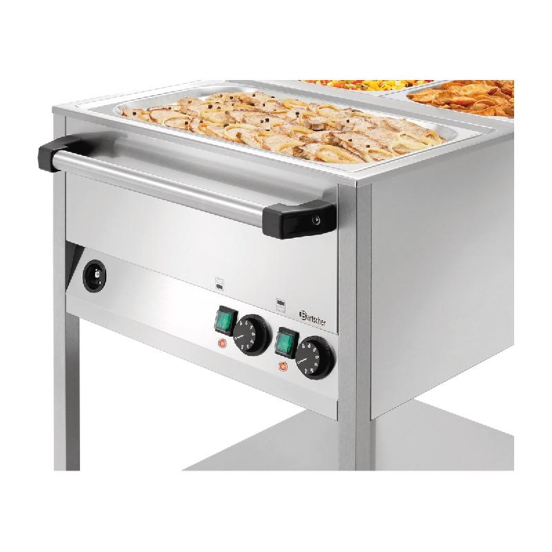 Chariot bain-marie WB2110 - 2 x GN 1/1 - Avec robinet de vidange | Bartscher_5