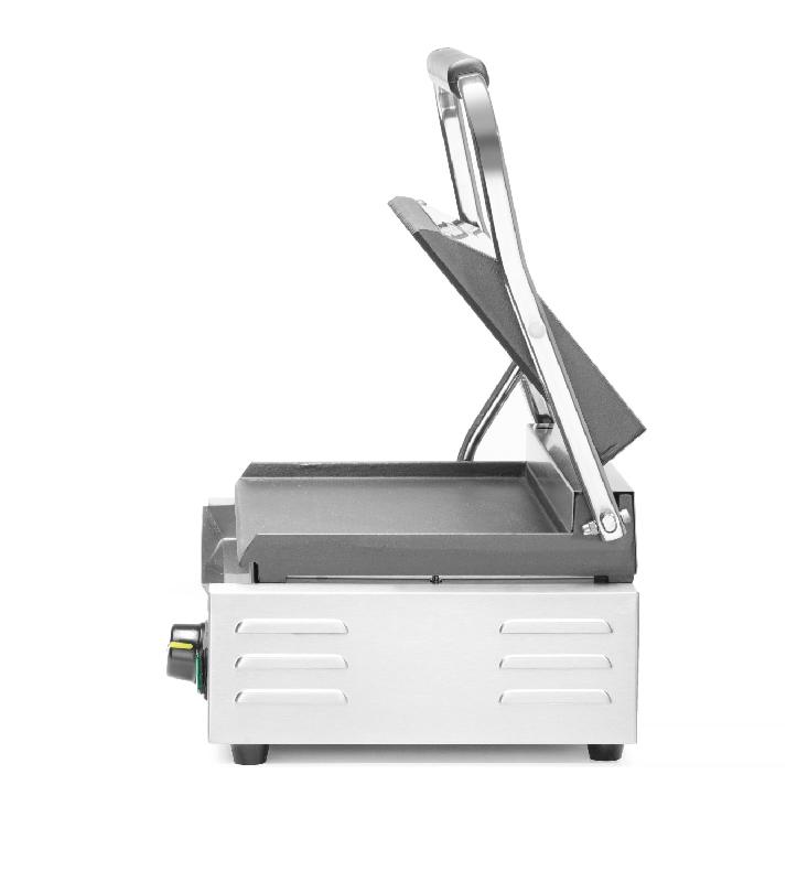Grill de contact Panini 1/2 rainuré 1/2 lisse 340x230mm HENDI_5