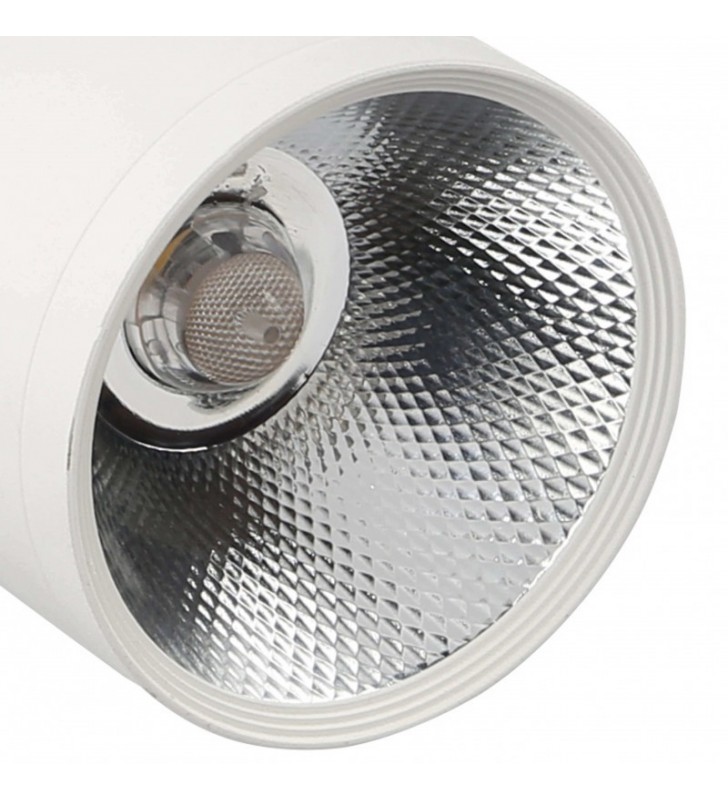 Spot LED 30W ROMA monophasé pour rail - 35° - lentille double effet - réf 4762c2_5