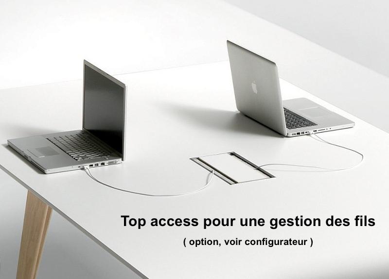 Table de réunion rectangulaire Pigreco Up- Martex - Oui, Jaune_5