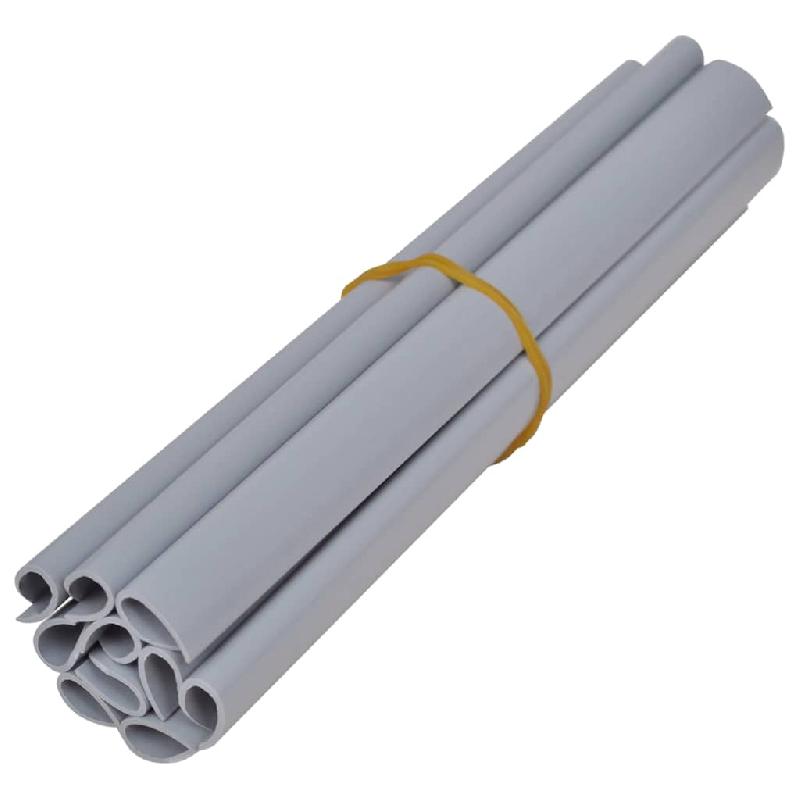 Vidaxl écran d'intimité de jardin pvc 35x0,19 m gris clair mat 147871_5