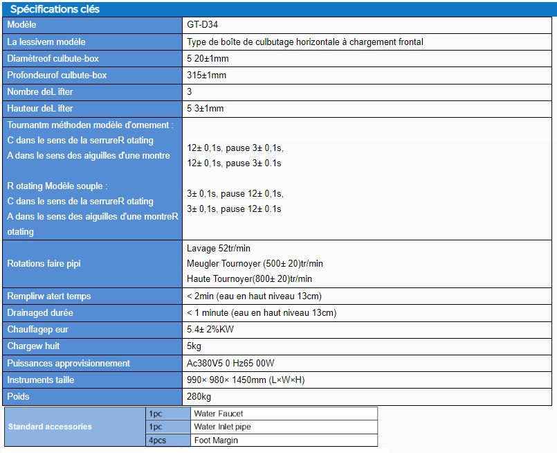 Testeur de retrait automatique de tissu Wascator GT-D34 - Gester - 280 kg_5