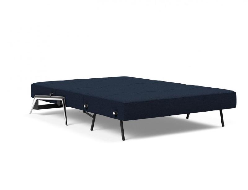 Canapé convertible design Innovation Living Cubed 02 Alu - 200x140 cm - Tissu Mixed Dance Blue_5