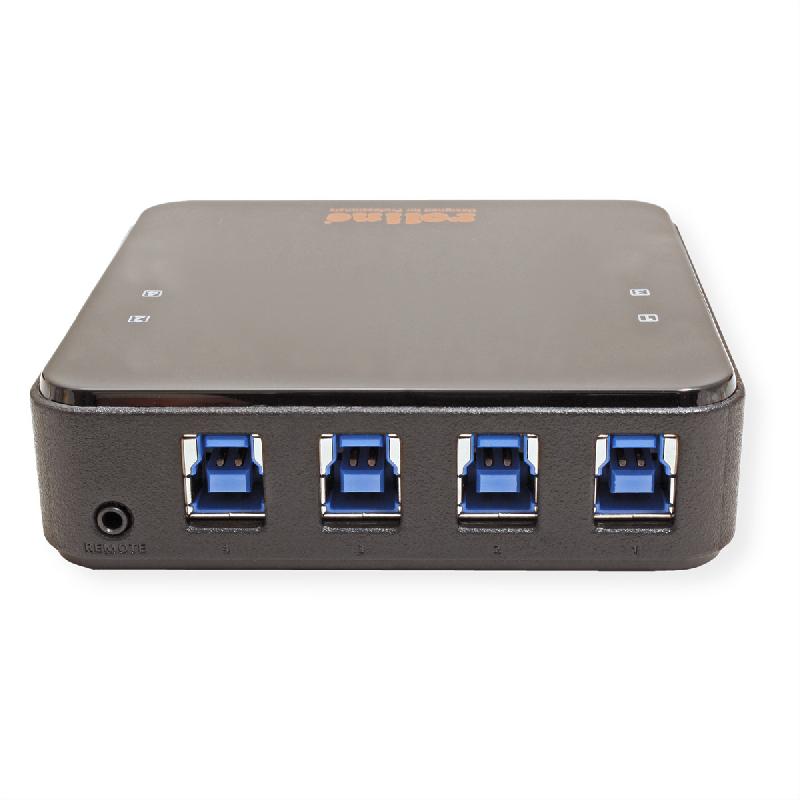 ROLINE Commutateur manuel 4 PCs, 4 ports USB 3.2 Gen 1_5
