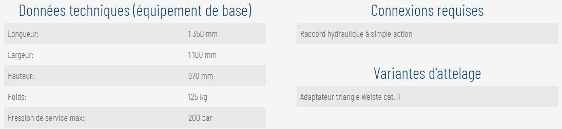 Btgha - Fourche à balles rondes avec redresseur - Goewell - Poids 125 kg - Pour balles de 1,00 à 1,80 m de diamètre_5
