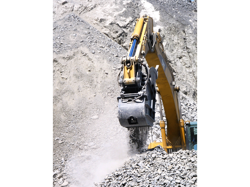 Godet concasseur - mâchoire à mouvement translatoire - capacité SAE 0.75 m³ ou 1 m³_5