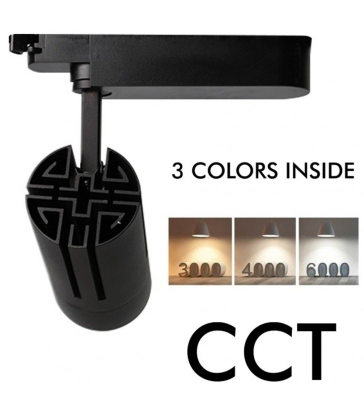 Spot LED 30W monophasé blanc CCT - Réf SPOTMBCCT - angle 24° - CRI supérieur à 85 - usage intérieur_5