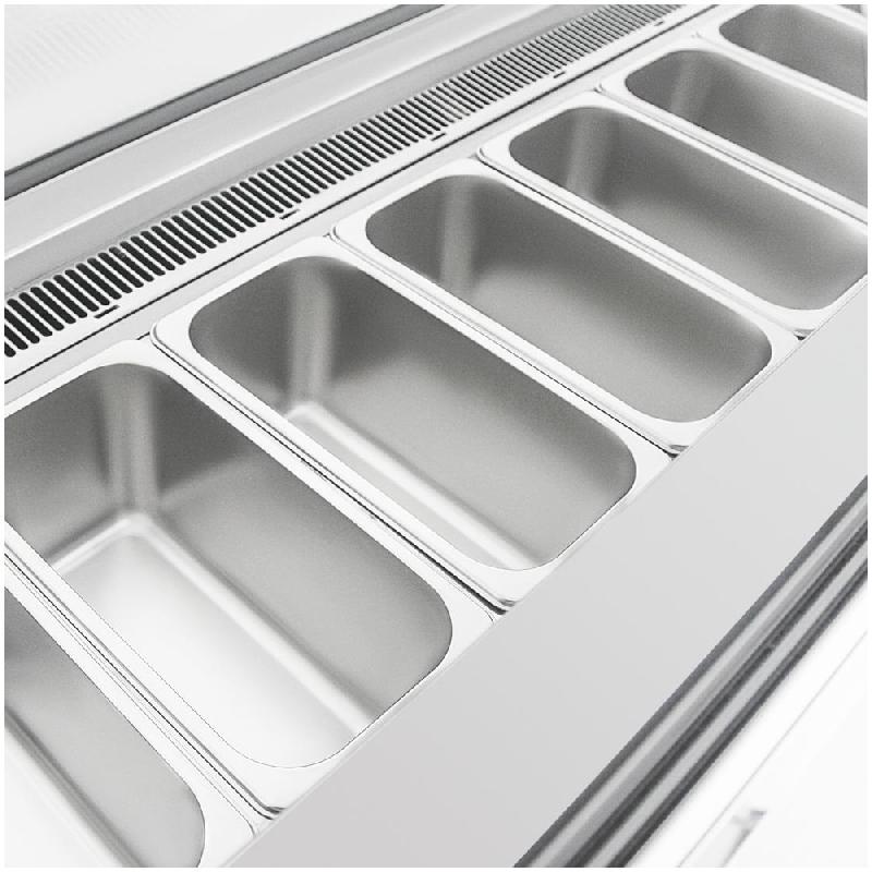 Vitrine à glace Série U 149L 6 bacs - Polar - UA058_5