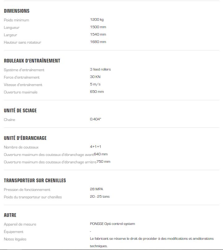 Ponsse H7 HD conçue pour une utilisation intensive et de fortes charges